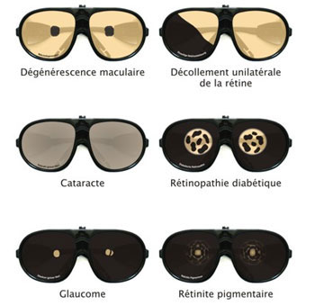 Stand saser - lunettes de simulation de défficiences visuelles
