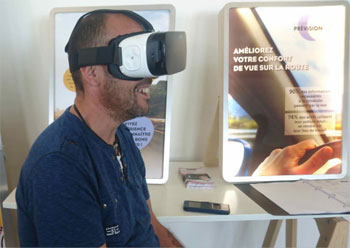 Stand Bracq Opticiens - casque de réalité virtuelle