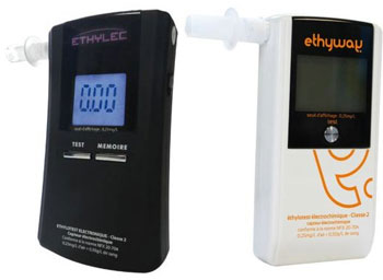 Ethylotests électroniques portables NF